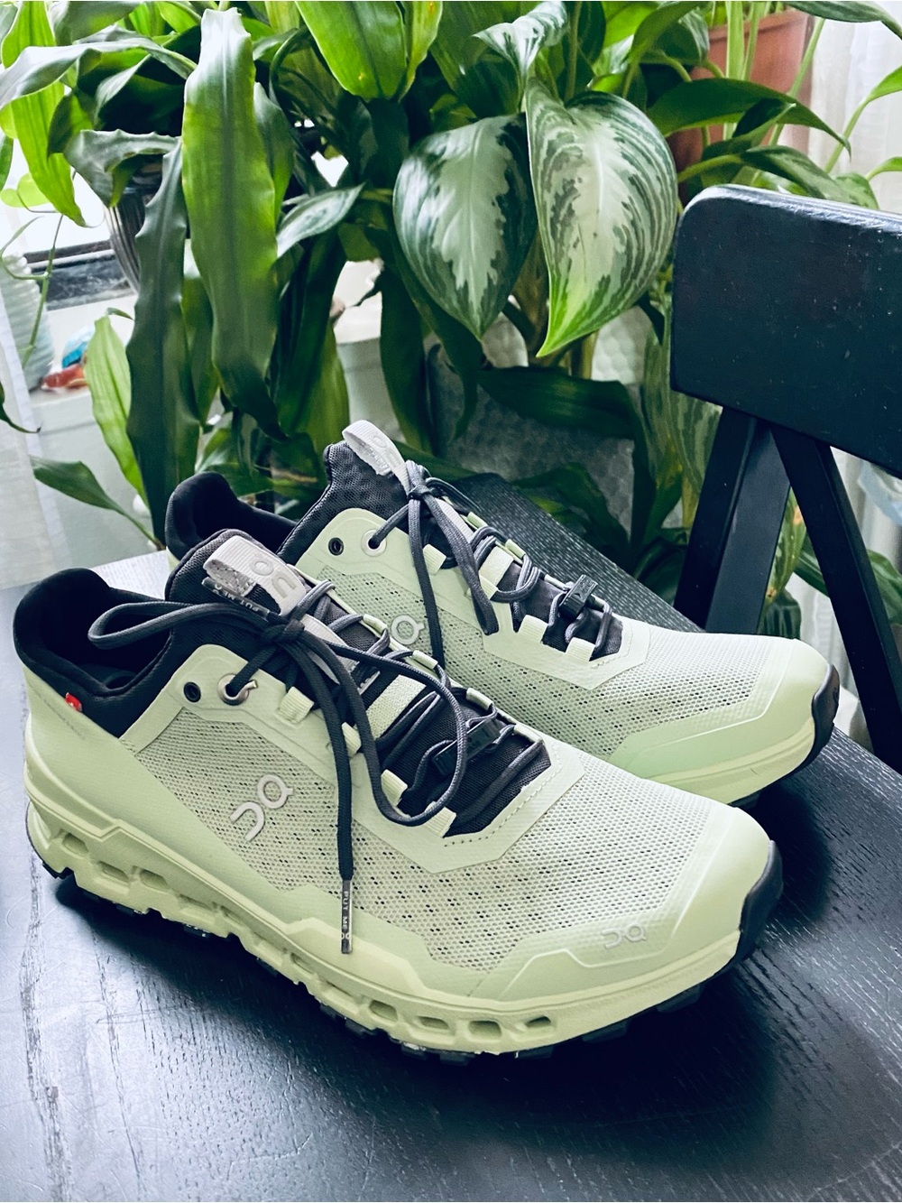 On Running Cloud Ultra Trail Shoes - Vine Meadow/Black Athletic Sneakers Size 9W
